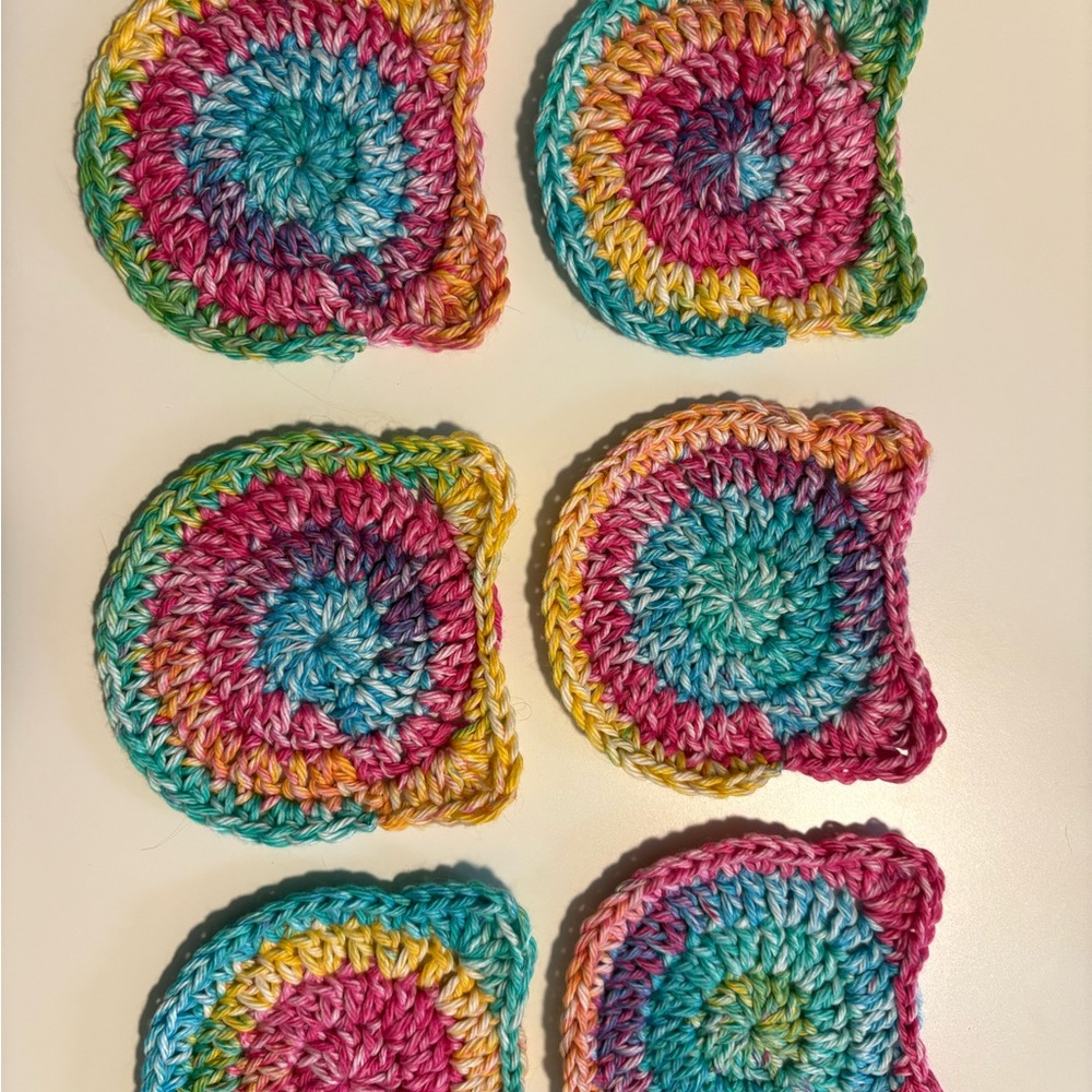 Colorful Crochet Coasters